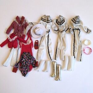 Vtg 80s Western Cowboy Barbie & Skipper Clothing Outfits #1757 #5029 #3578 #3579
